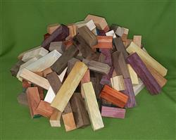 Wood Craft Pack - Exotic Small Wood Pieces - Assorted Sizes & Types -  #911  $44.99